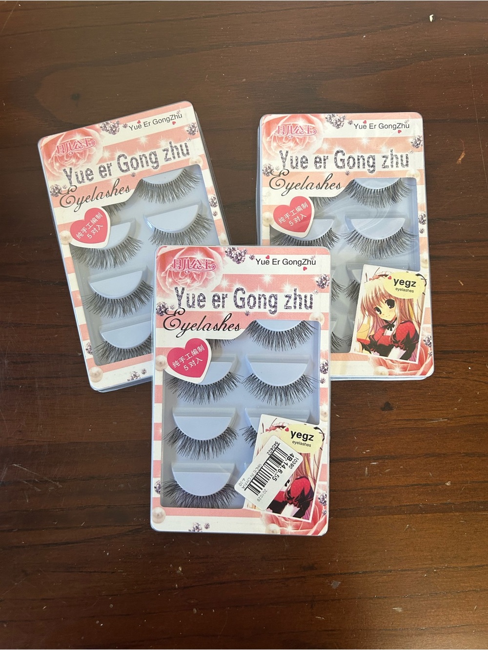 3/$20 Three packages of eyelashes